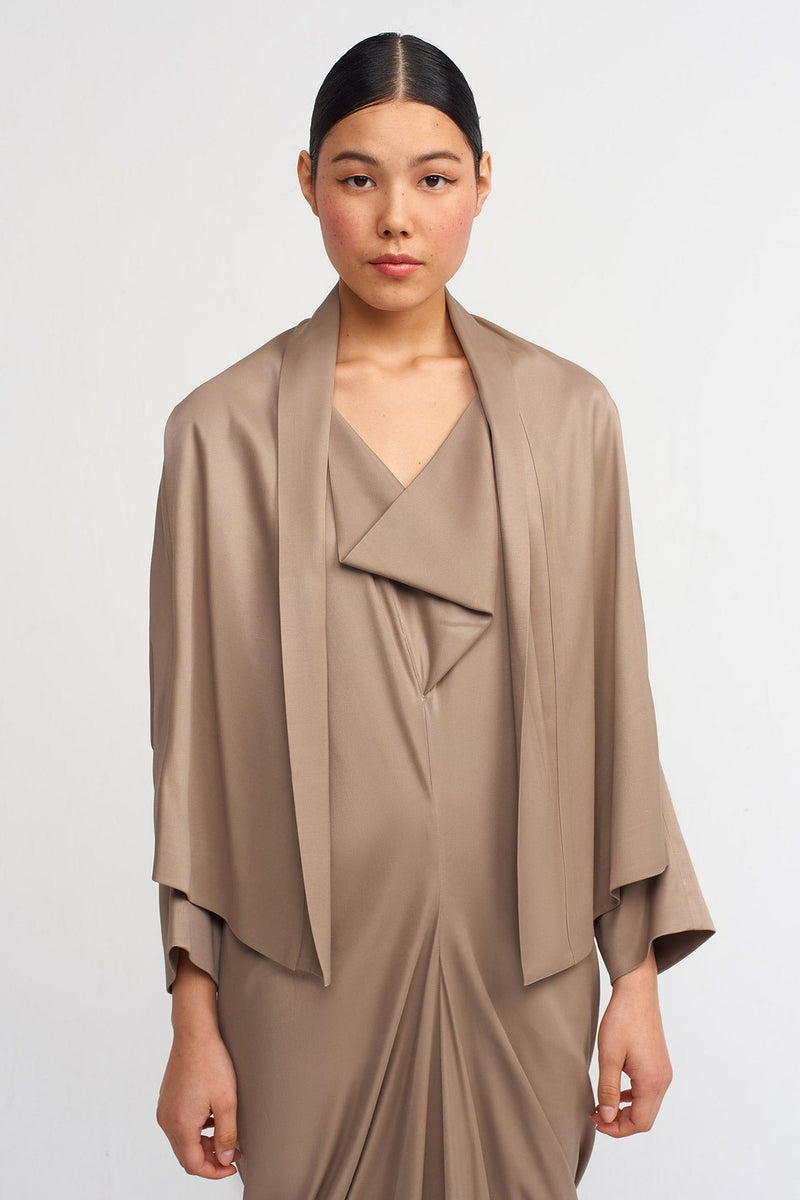 Nu Open-Front Outer Jacket Bronze