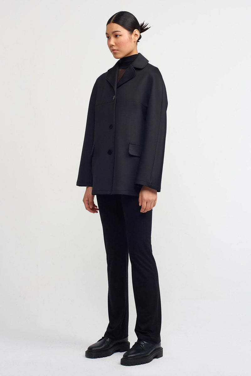 Nu Scuba Single-Toned Jacket Black