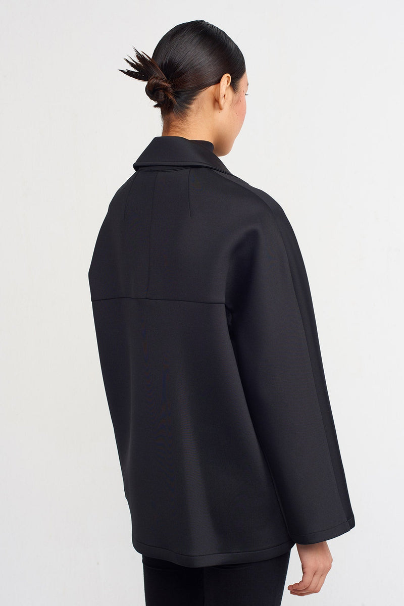 Nu Scuba Single-Toned Jacket Black