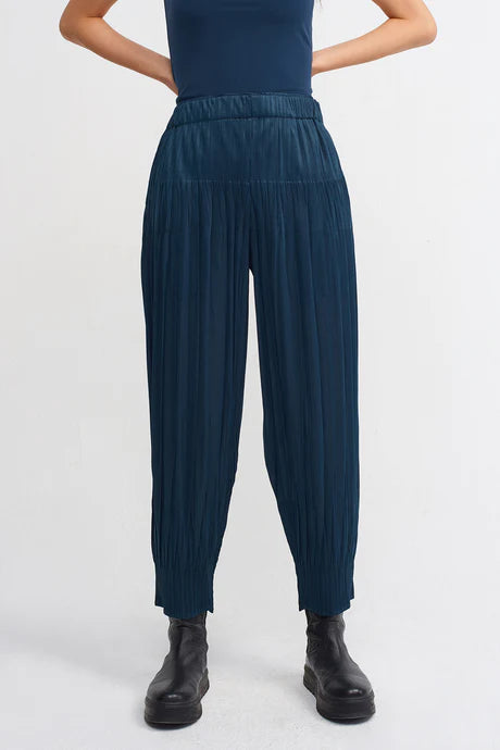 Nu Electric Pleated Pants Indigo