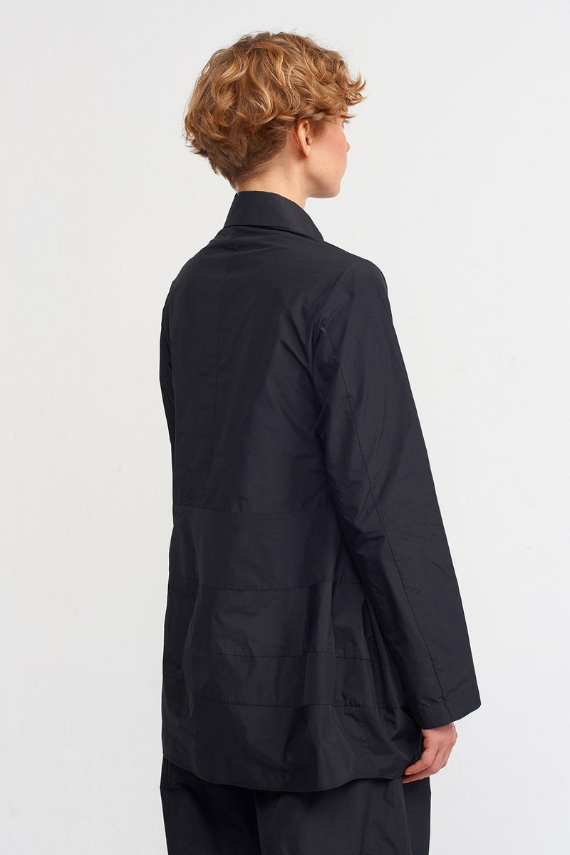 Nu Pocket Detail Solid Shirt Black