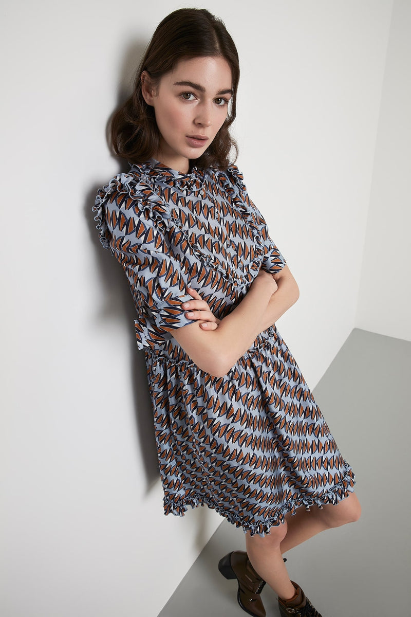 Machka Dress Tunic Short Layer Blue