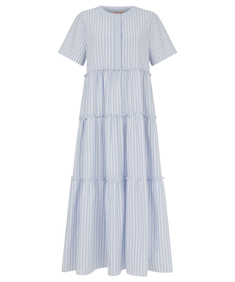 Machka Striped Pattern Dress Blue