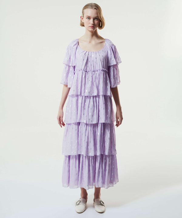 Machka Layered Maxi Dress Lilac