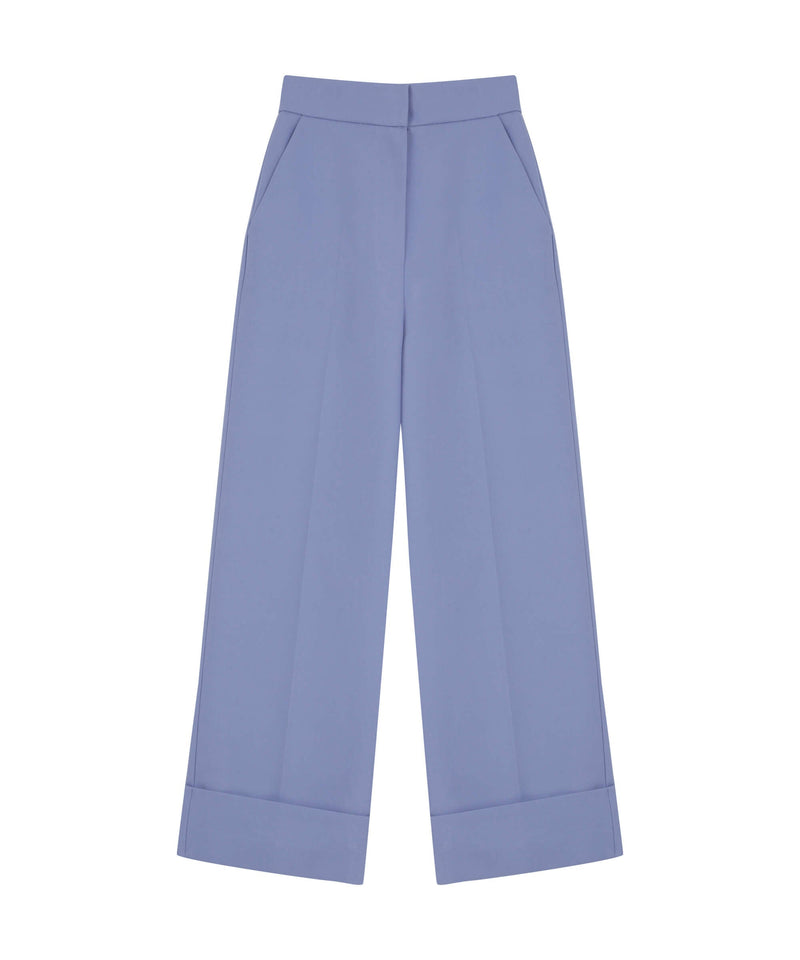 Machka Folded Hem Trouser Blue