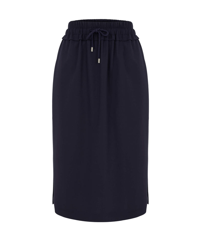 Machka Wool Blend Skirt Navy