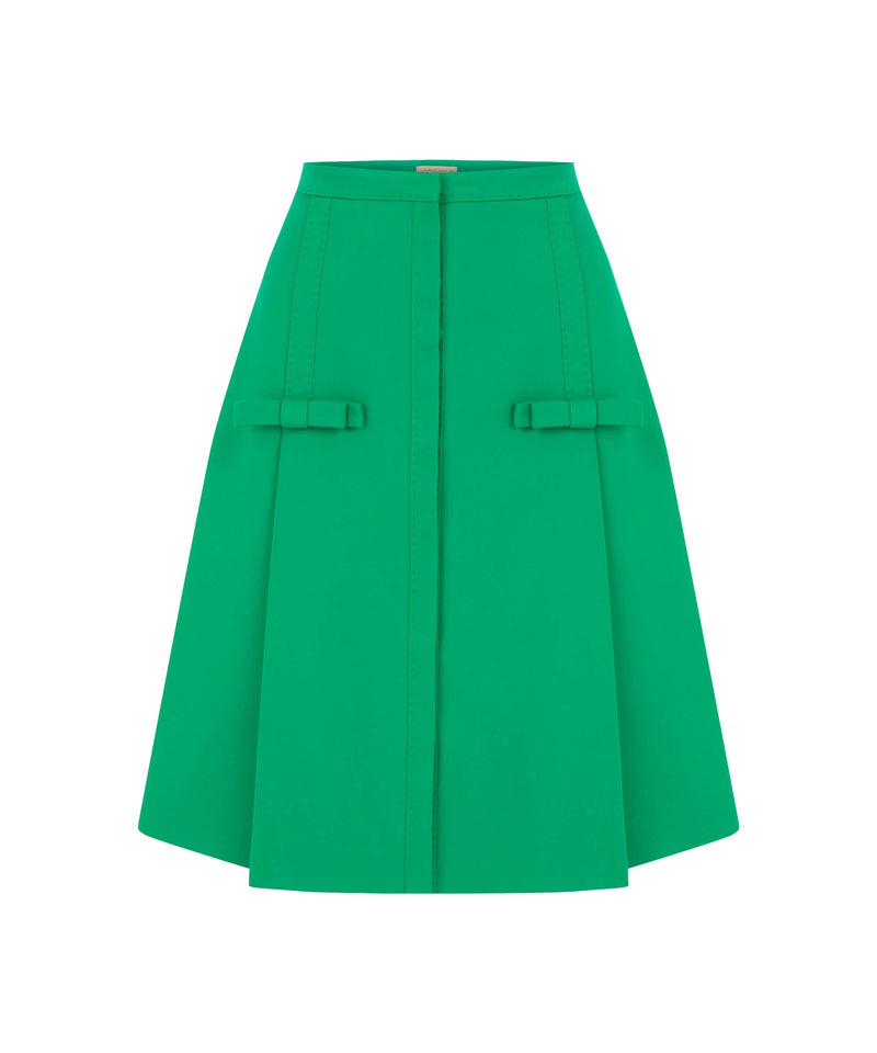 Machka Skirt With Bow Detail Green