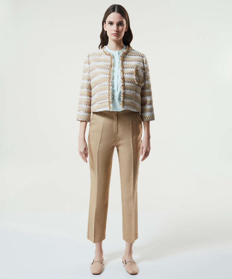 Machka Tweed Outer Jacket Beige