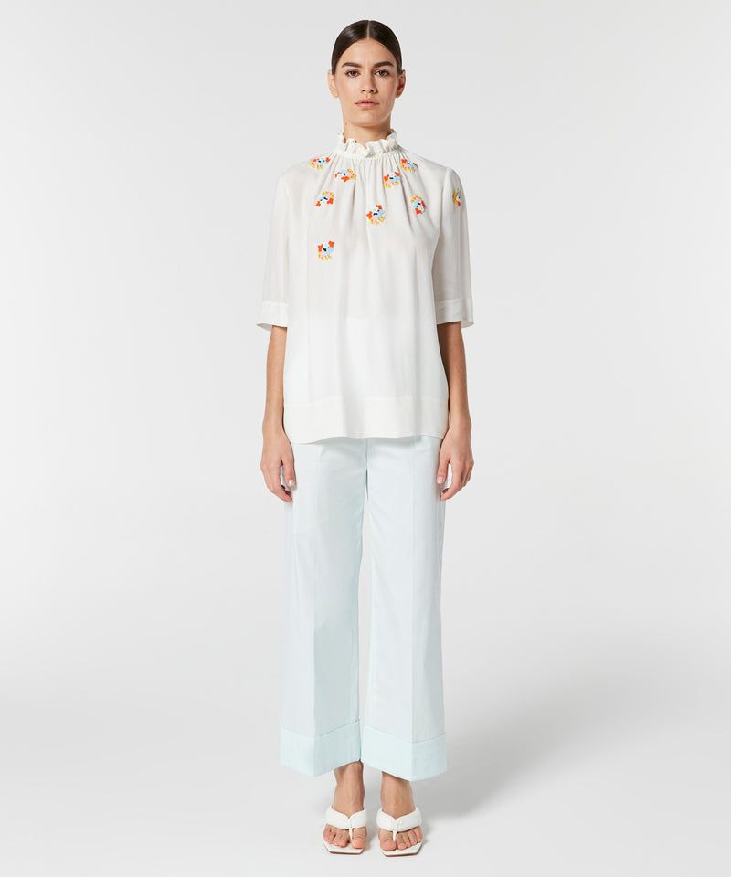 Machka Bead-Embellished Blouse Off White