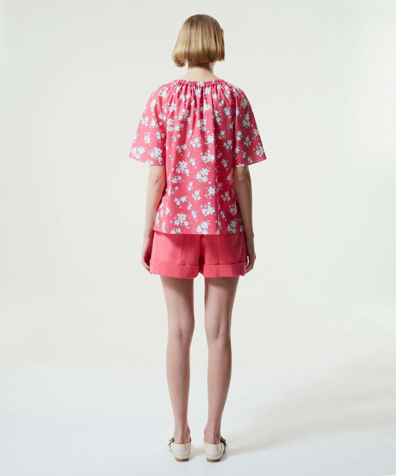 Machka Floral Print Blouse Pink