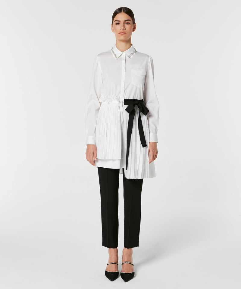 Machka Collar-Embellished Shirt White