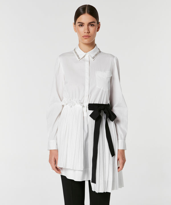 Machka Collar-Embellished Shirt White