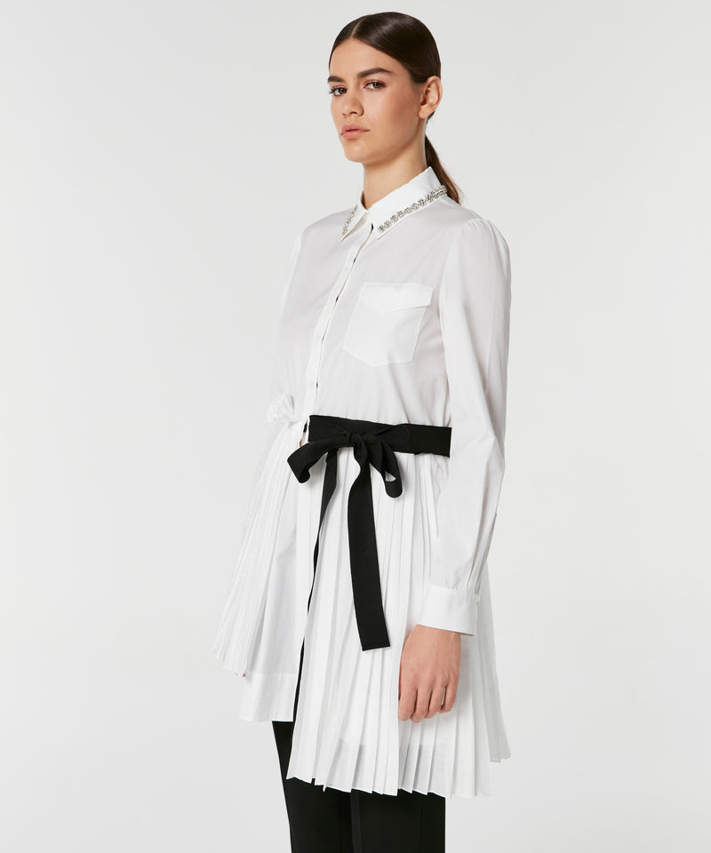 Machka Collar-Embellished Shirt White