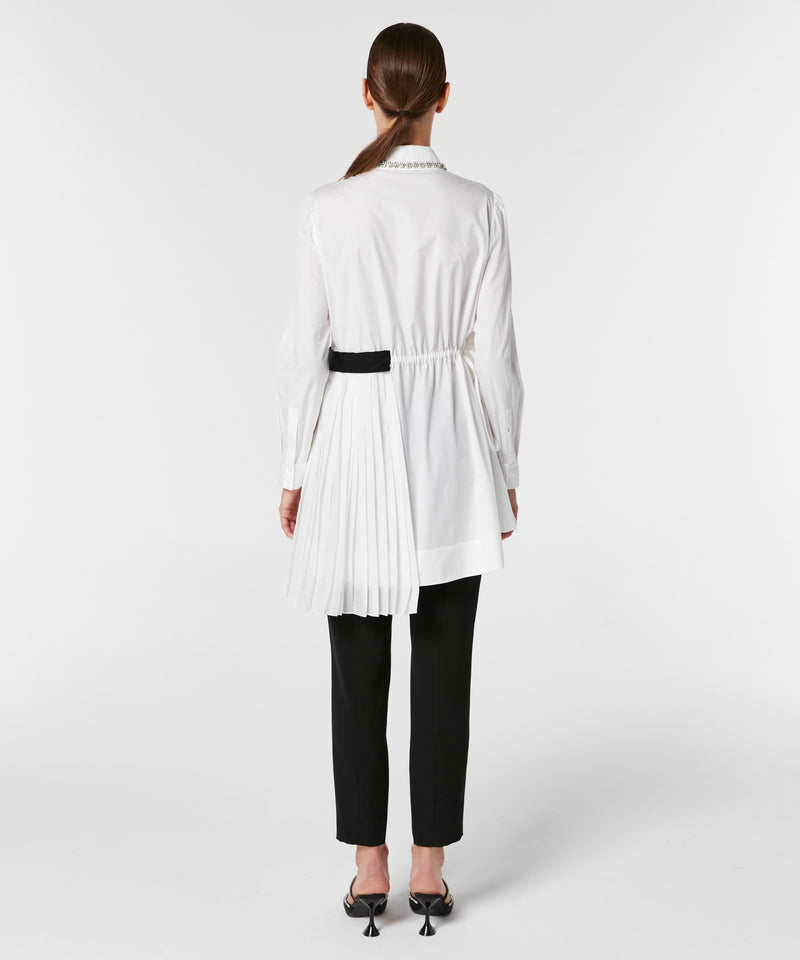 Machka Collar-Embellished Shirt White