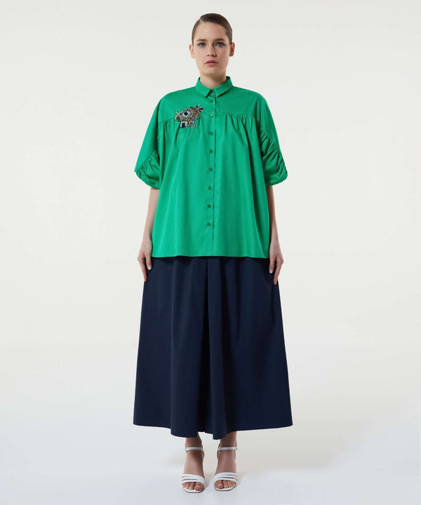 Machka Embellished Detail Shirt Green