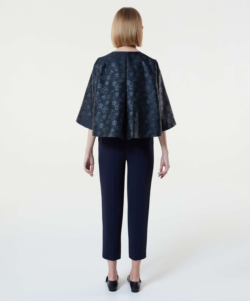 Machka Jacquard Embellished Jacket Navy