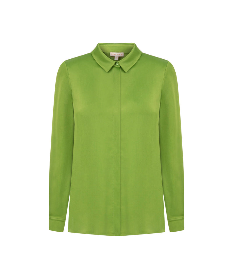 Machka Relaxed Fit Basic Shirt Pistachio Green