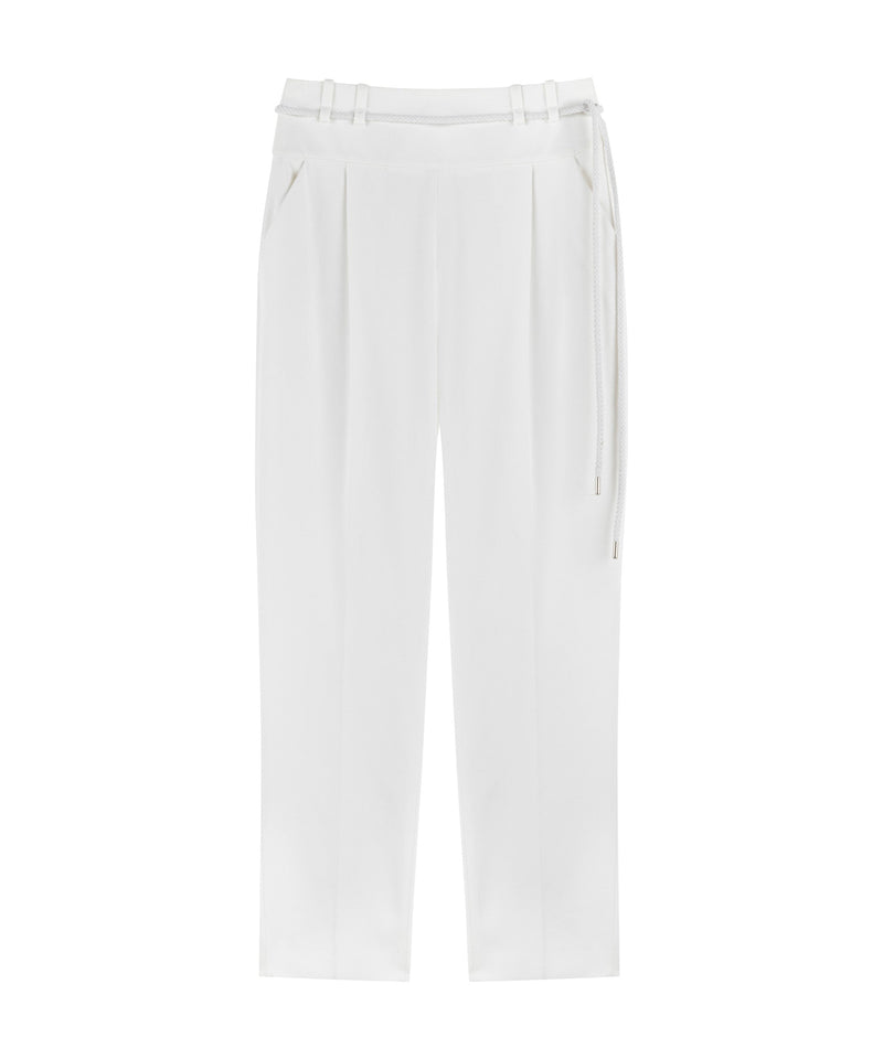 Machka Trousers With Rope Belt White