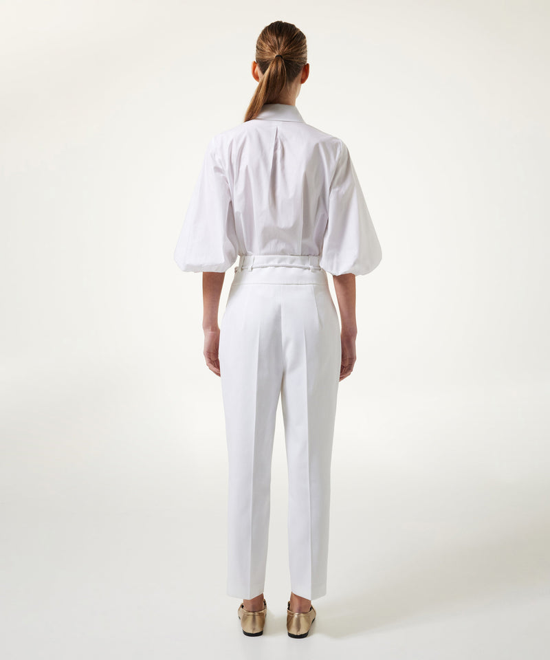 Machka Trousers With Rope Belt White