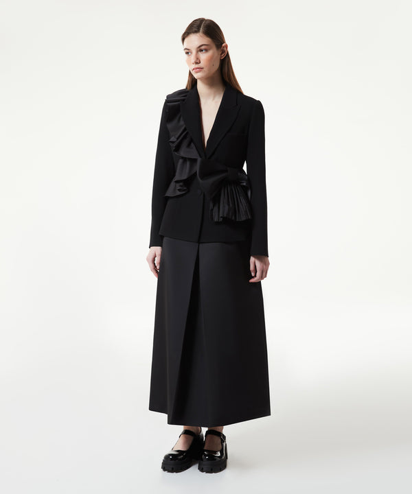 Machka Blazer With Bow Accessory Black