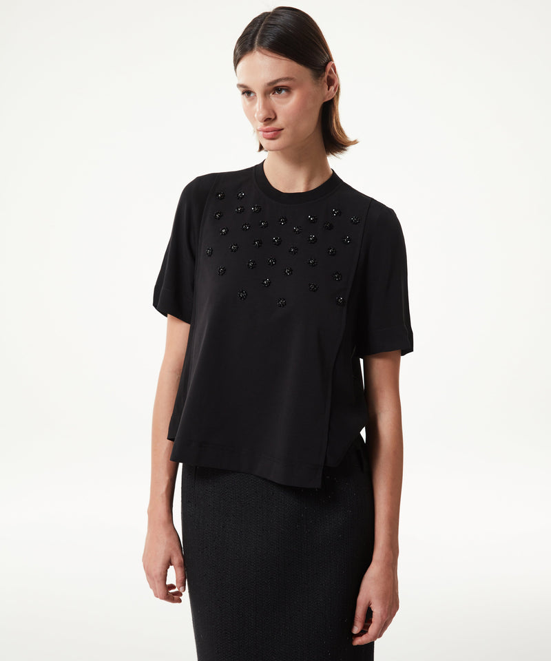 Machka Embroidered T-Shirt Black