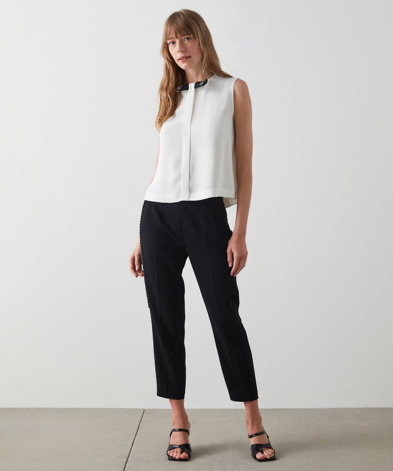 Machka Bow-Embellished Detail Blouse  Off White