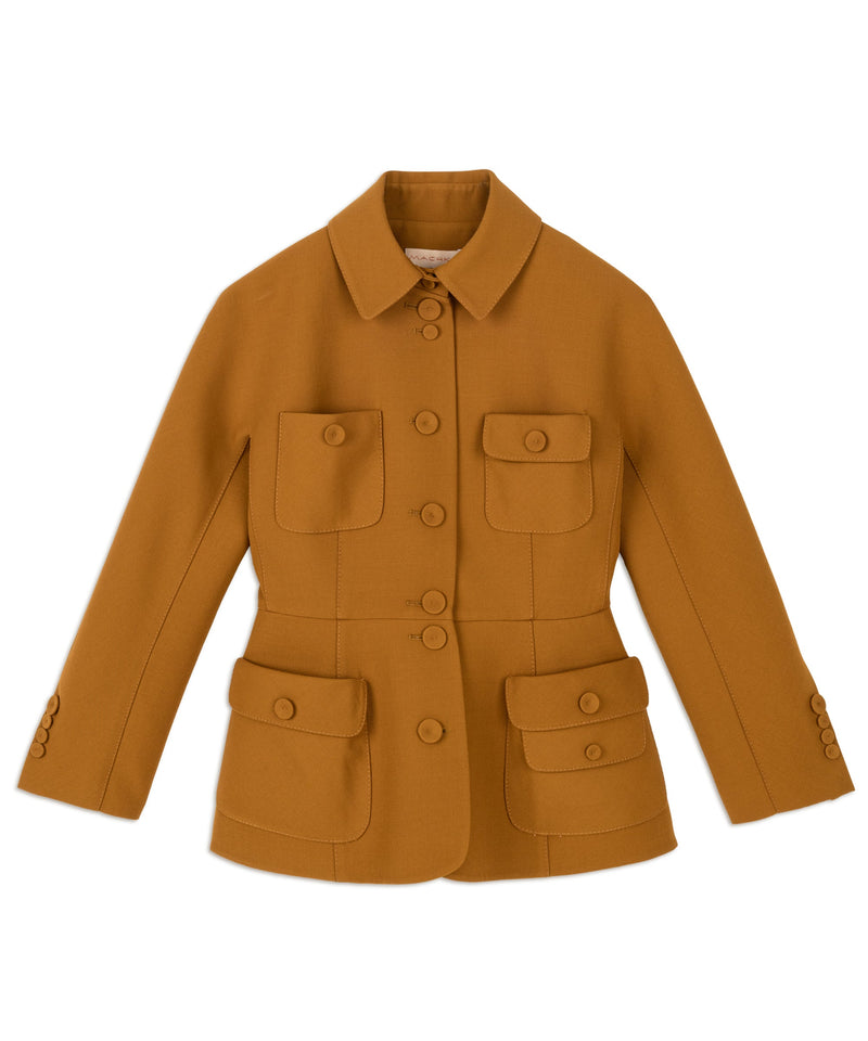 Machka Button Accessories Solid Jacket Cinnamon