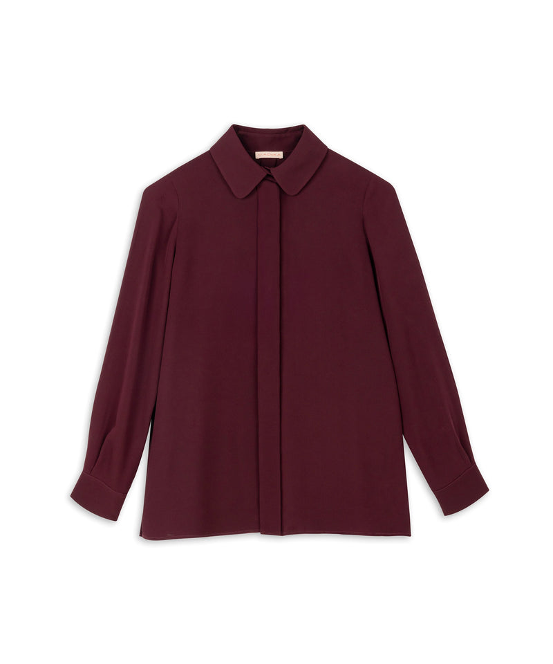 Machka Relaxed Fit Solid Blouse Bordoux