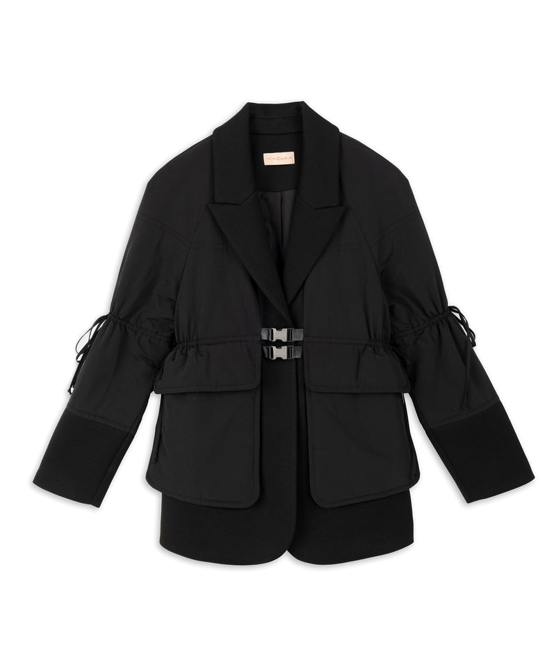 Machka Two Piece Look Coat Black