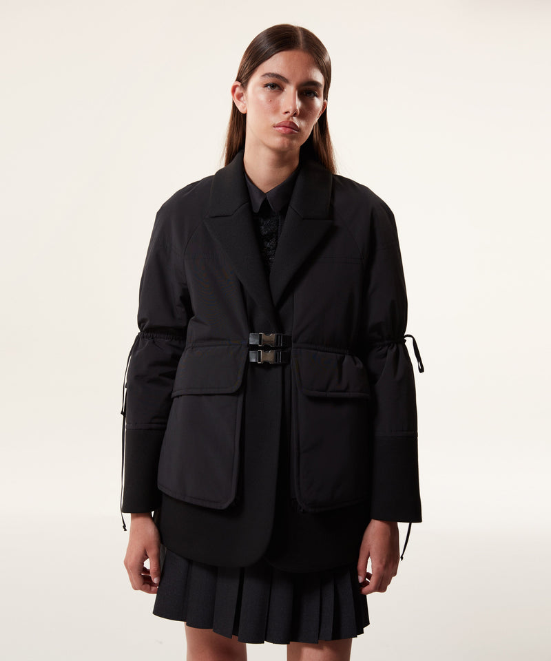 Machka Two Piece Look Coat Black