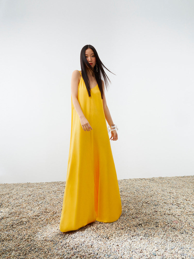 Nocturne Rope Suspended Jumpsuit Yellow