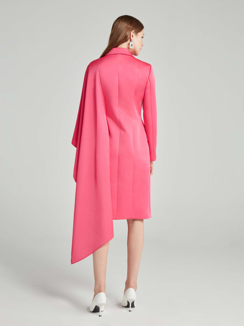 Choice Blazer Style Dress Fushia