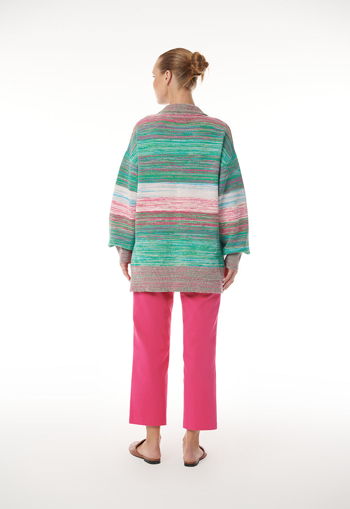 Choice Multicolored Knitted Sweatshirt Multicolor