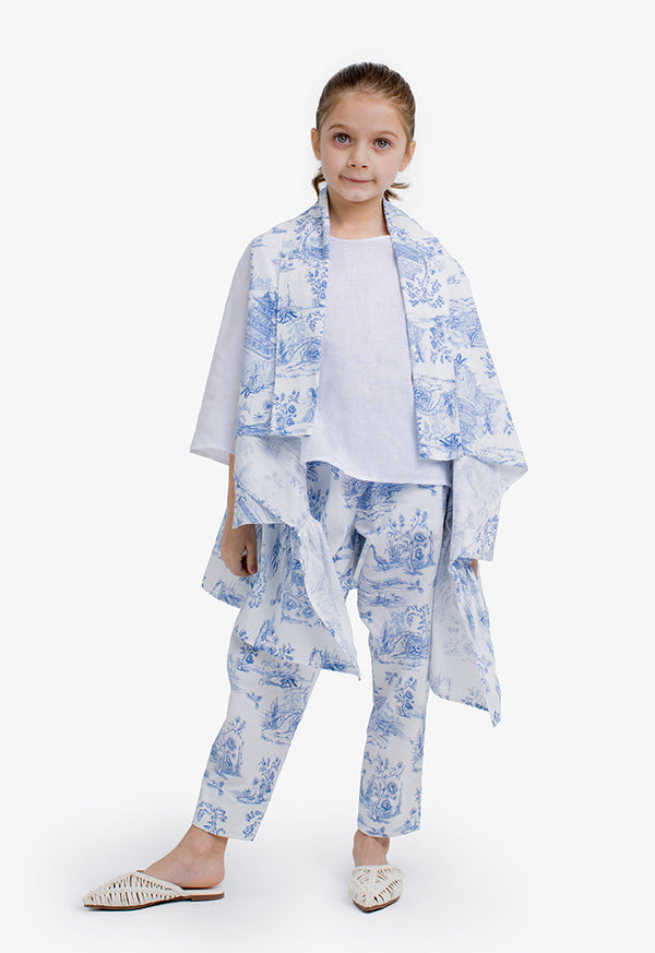 Choice Kids Printed Straight Legs Trouser Offwhite