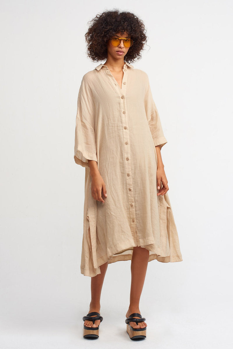 Nu Ovesized Shirt Dress Ginger