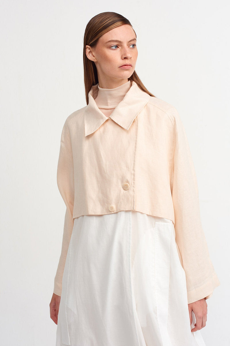 Nu Colorblock Outerwear Natural/Off White