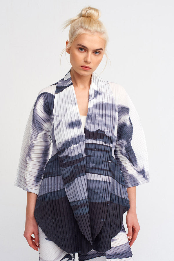 Nu Printed Pleated Outerwear Multicolor