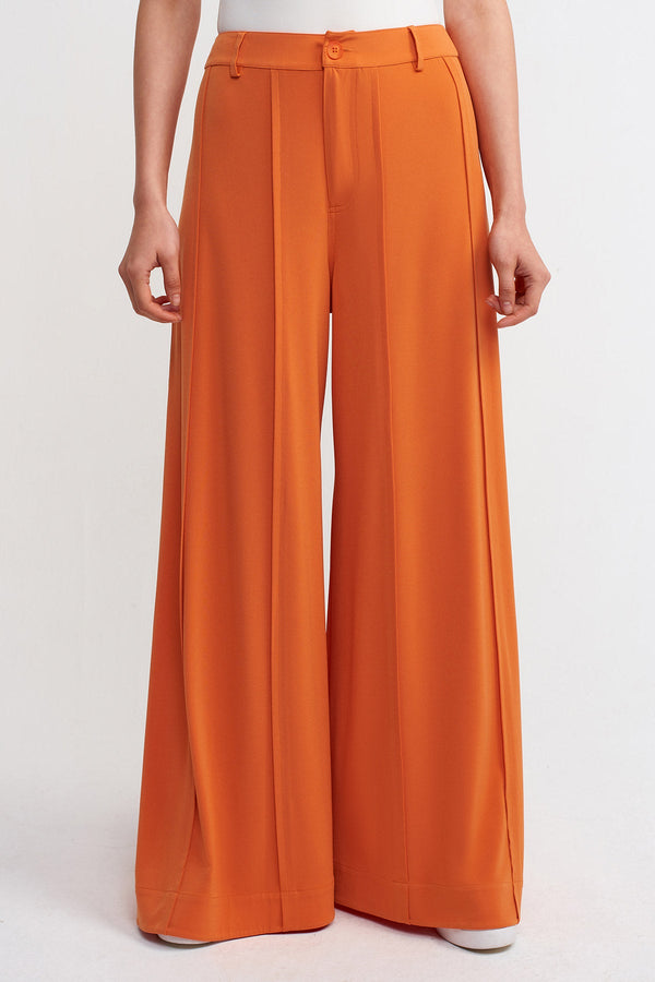 Nu High Waist Loose Fit Trousers Amber