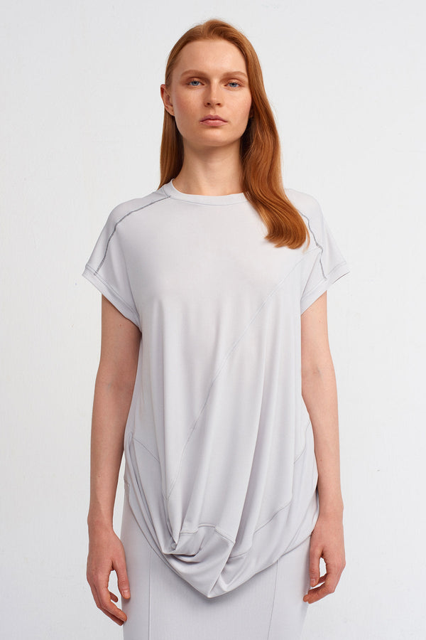 Nu Front Wrap Short Sleeve T-Shirt Ice