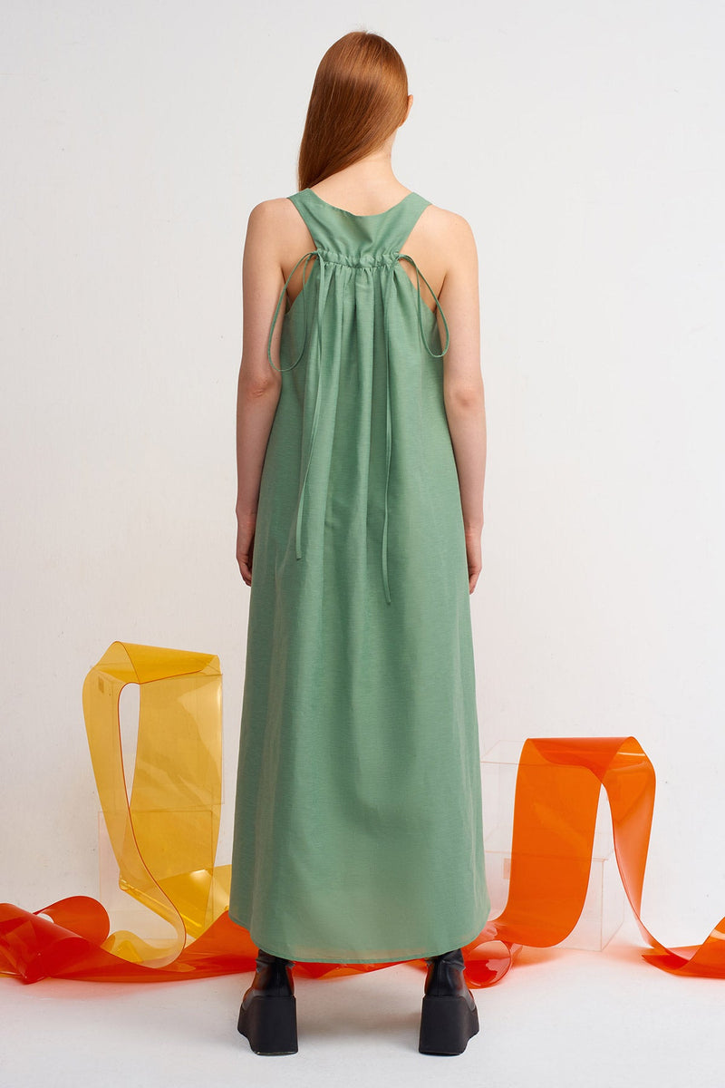 Nu Long Flowy Dress Green