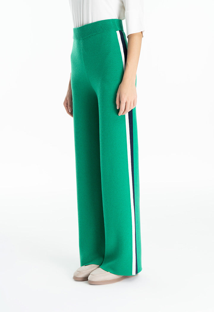 Choice Side Contrast Stripe Trouser Green