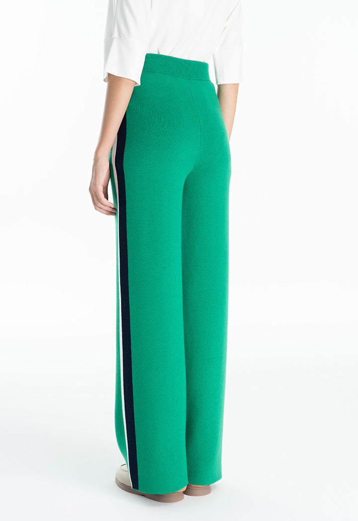 Choice Side Contrast Stripe Trouser Green