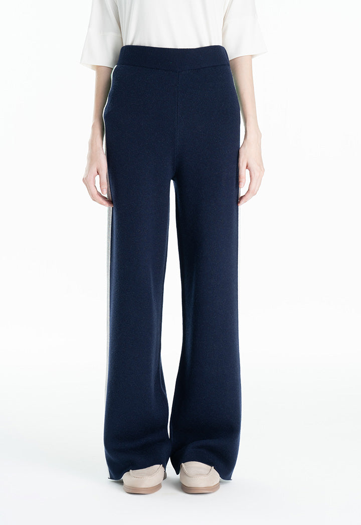 Choice Side Contrast Stripe Trouser Navy